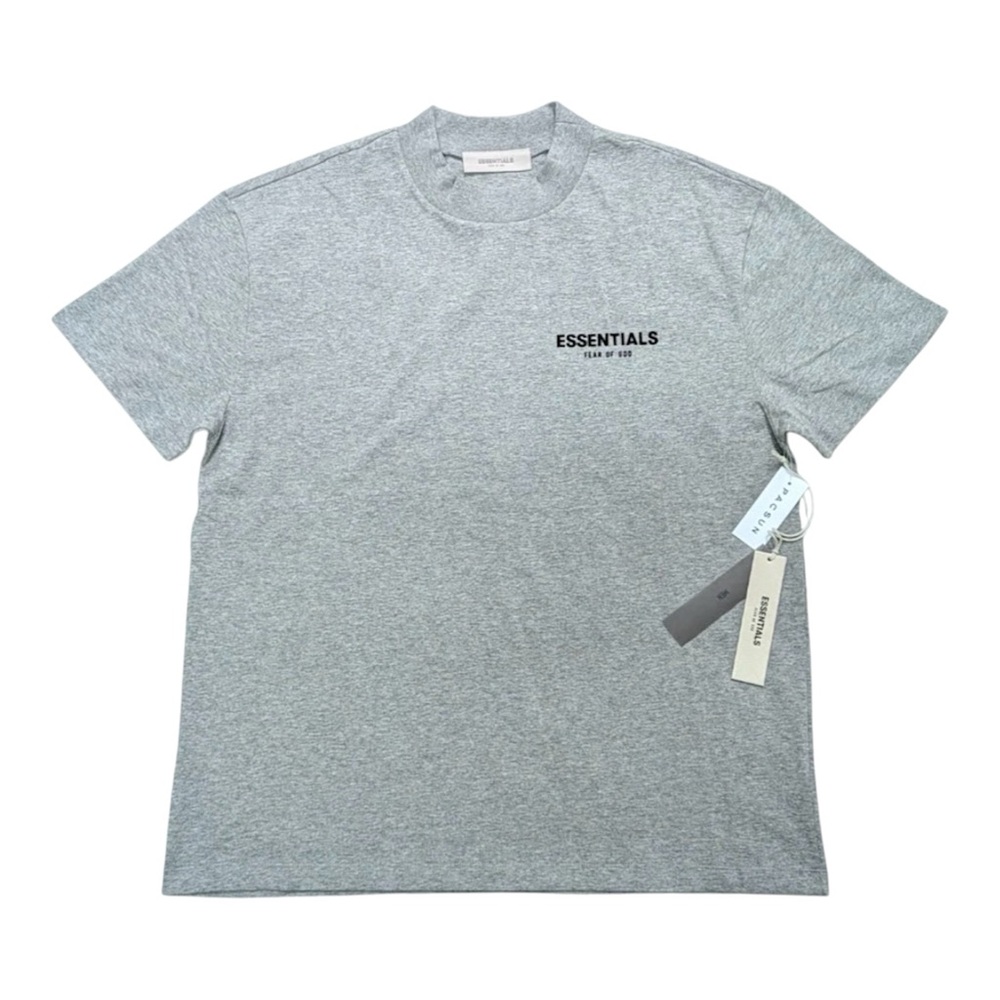 Fear Of God Essentials Dark Oatmeal Tee Grey SS22 Brand New With Tags
